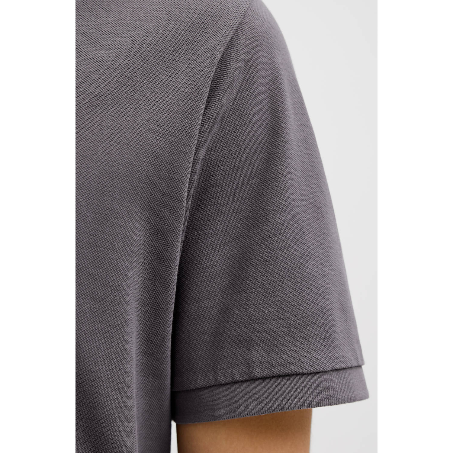 JJ REBEL regular polo grijs