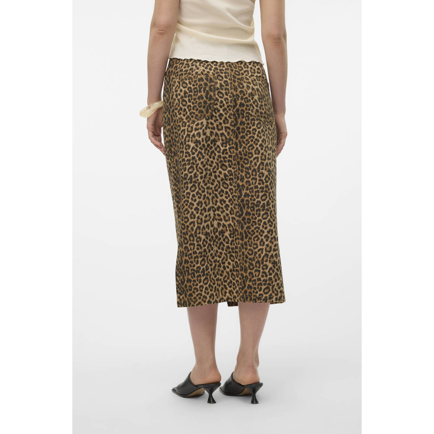 VERO MODA kokerrok bruin