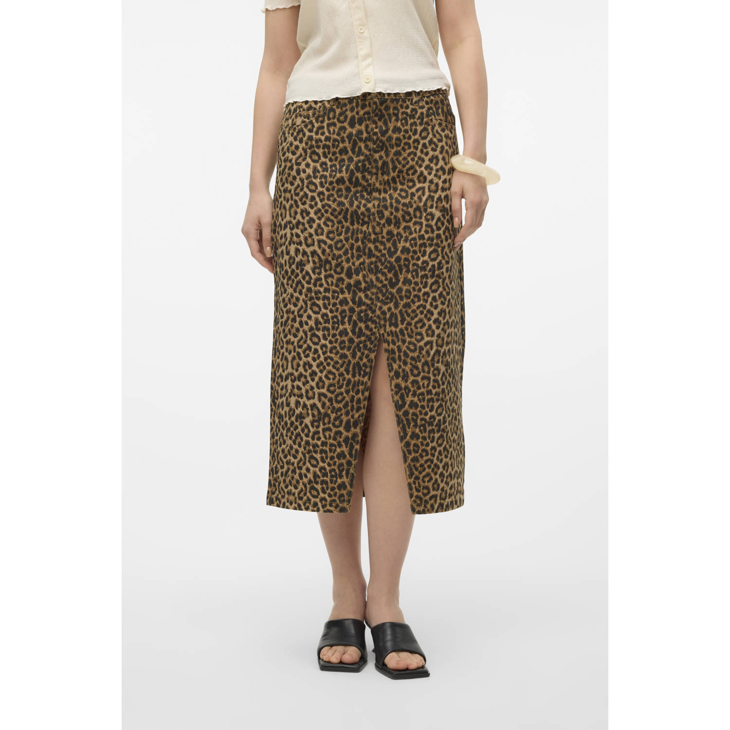 VERO MODA kokerrok bruin