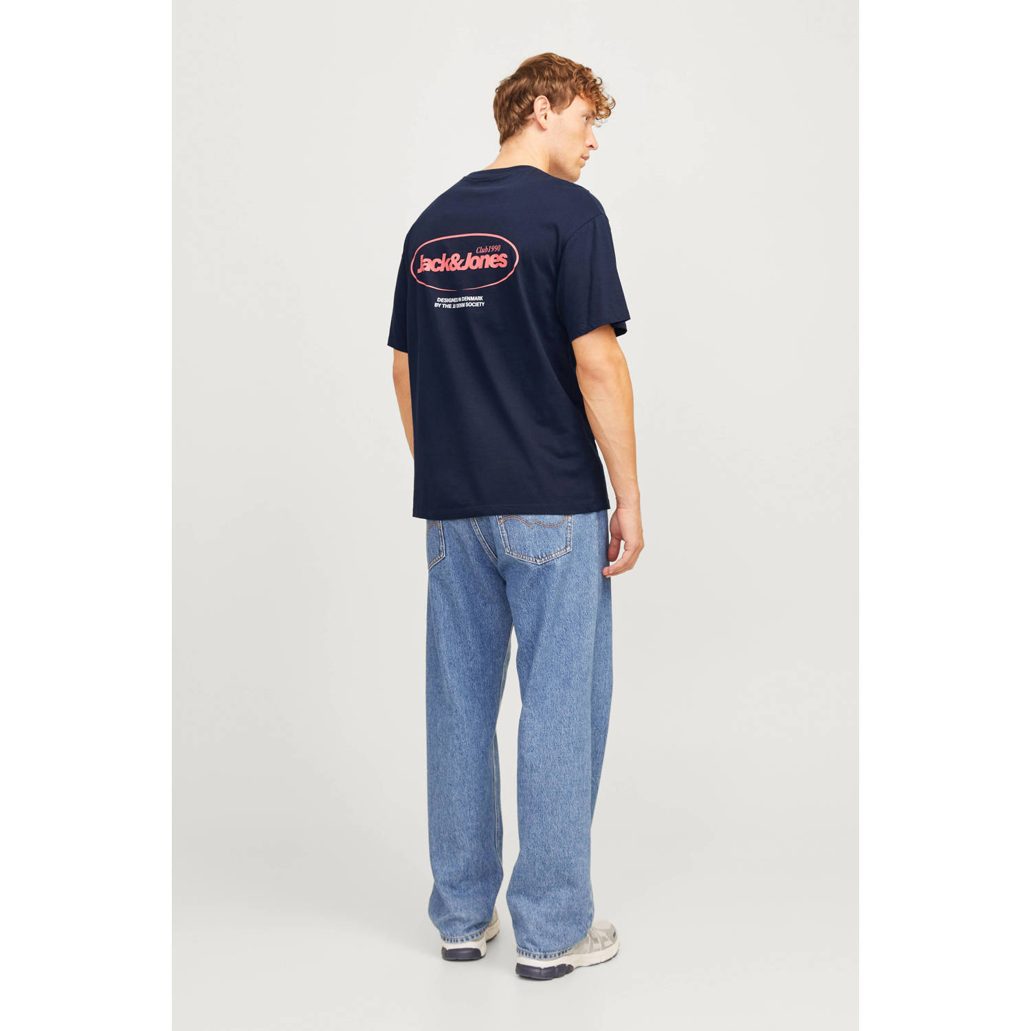 JACK & JONES ESSENTIALS T-shirt donkerblauw