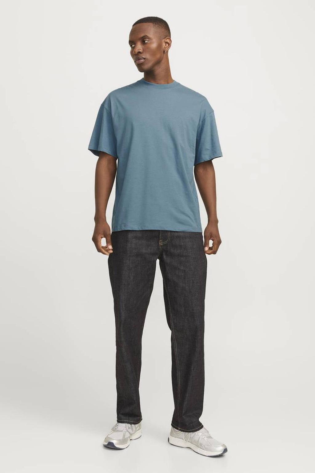 JACK & JONES ESSENTIALS relaxed T-shirt blauw