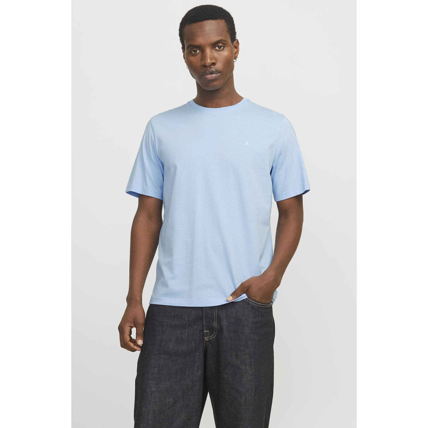 JACK & JONES ESSENTIALS T-shirt lichtblauw