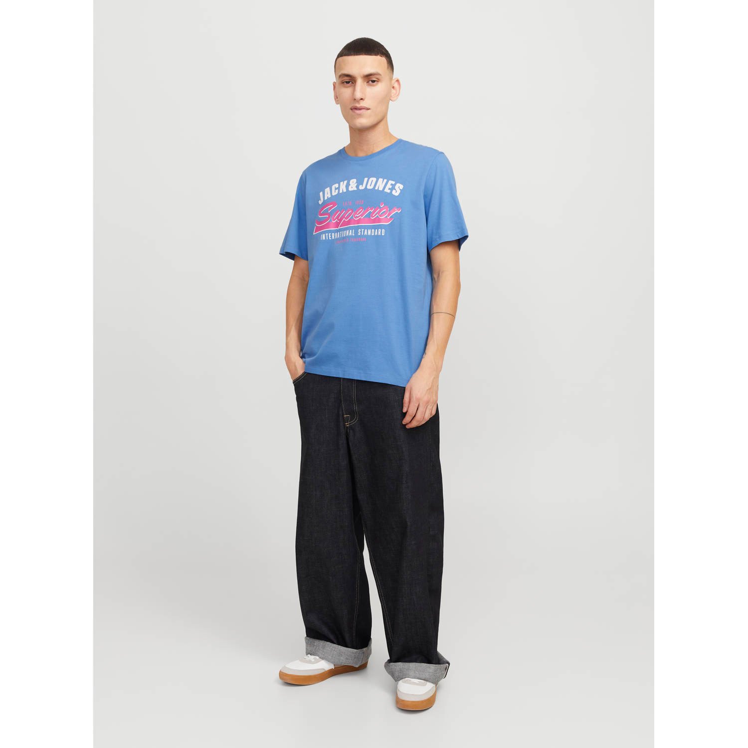 JACK & JONES ESSENTIALS T-shirt blauw