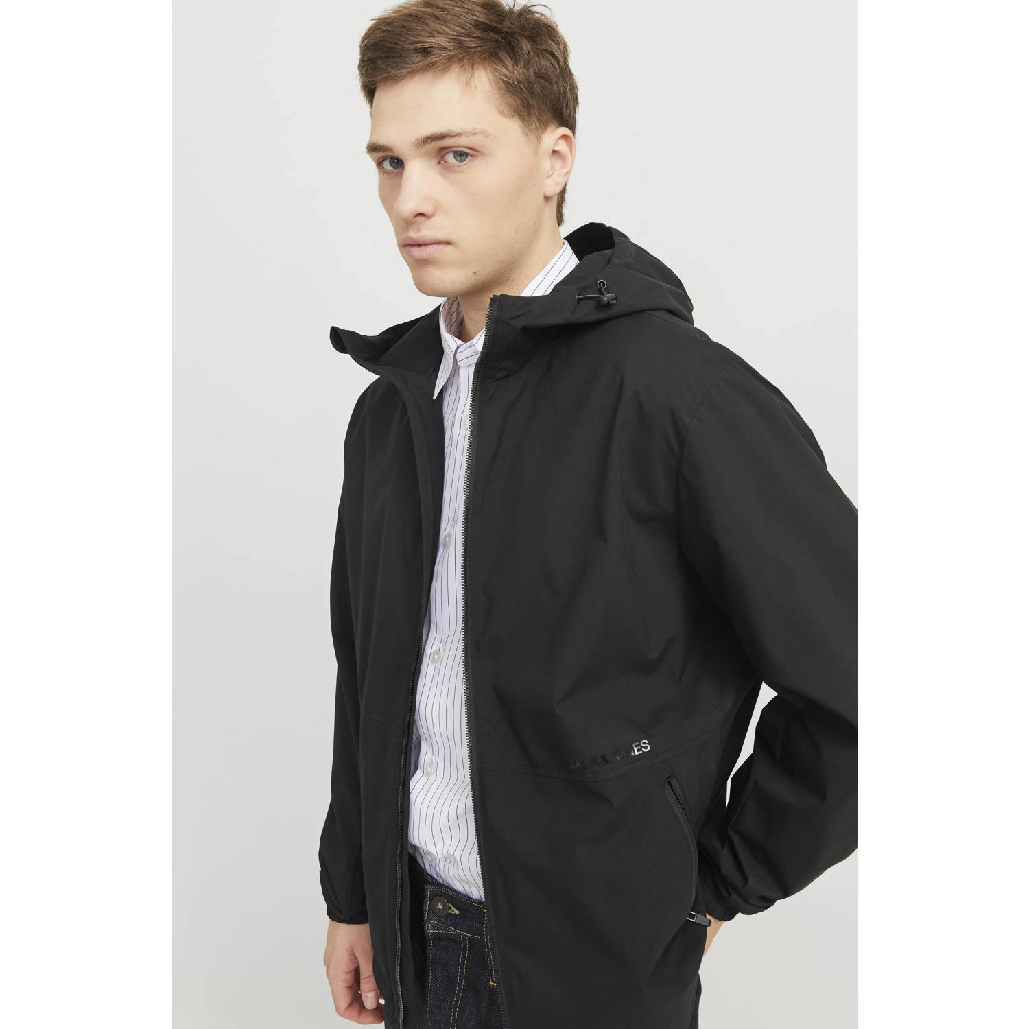 JACK & JONES ESSENTIALS tussenjas zwart