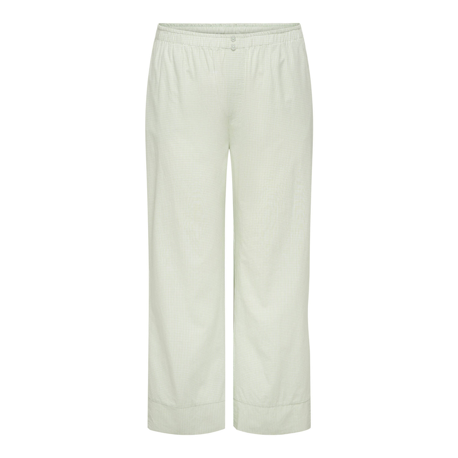 ONLY CARMAKOMA wide leg high waist broek groen