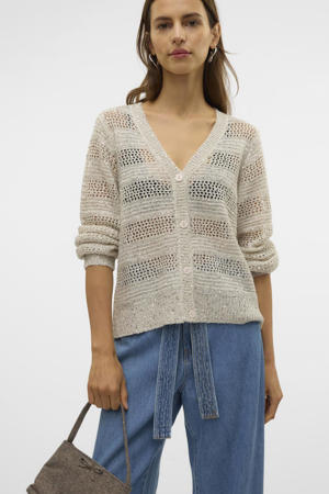 VERO MODA Vmnewverena 3/4 V-hals Cardigan Dames Gebreid Vest Van