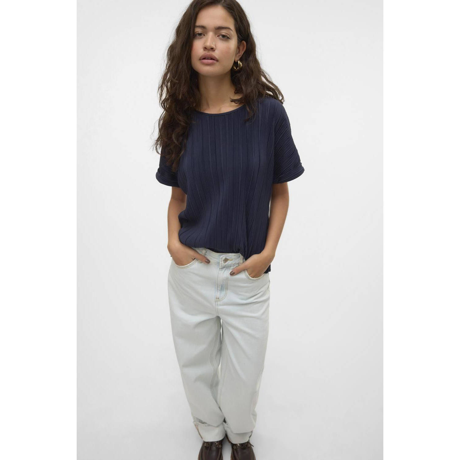 VERO MODA top donkerblauw