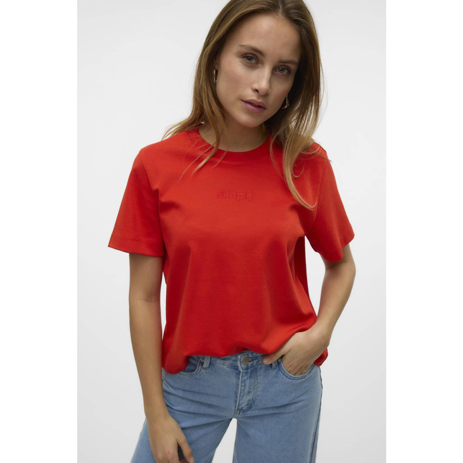 VERO MODA T-shirt rood