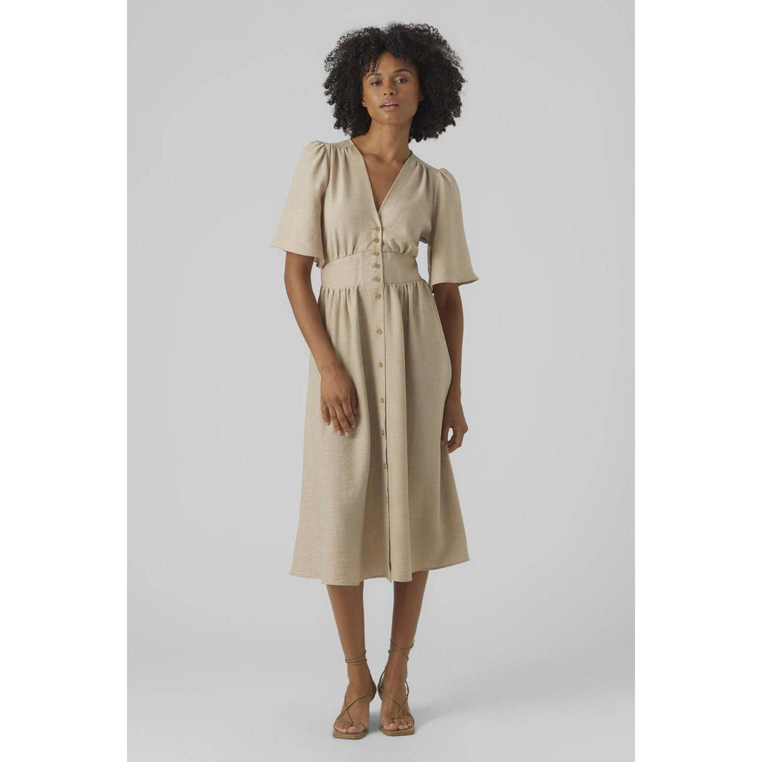 VERO MODA zomerjurk beige