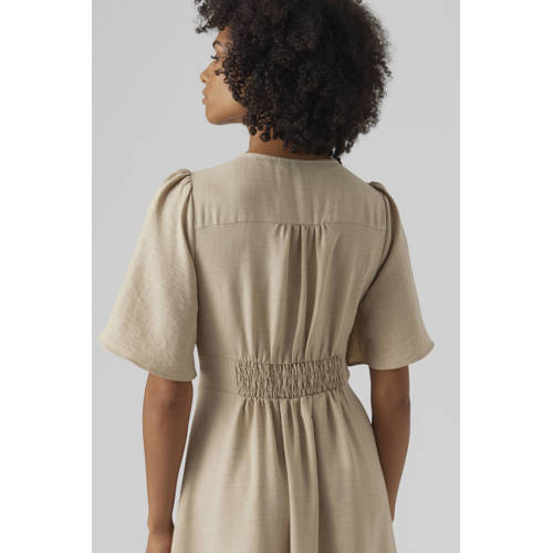 VERO MODA zomerjurk beige afbeelding
