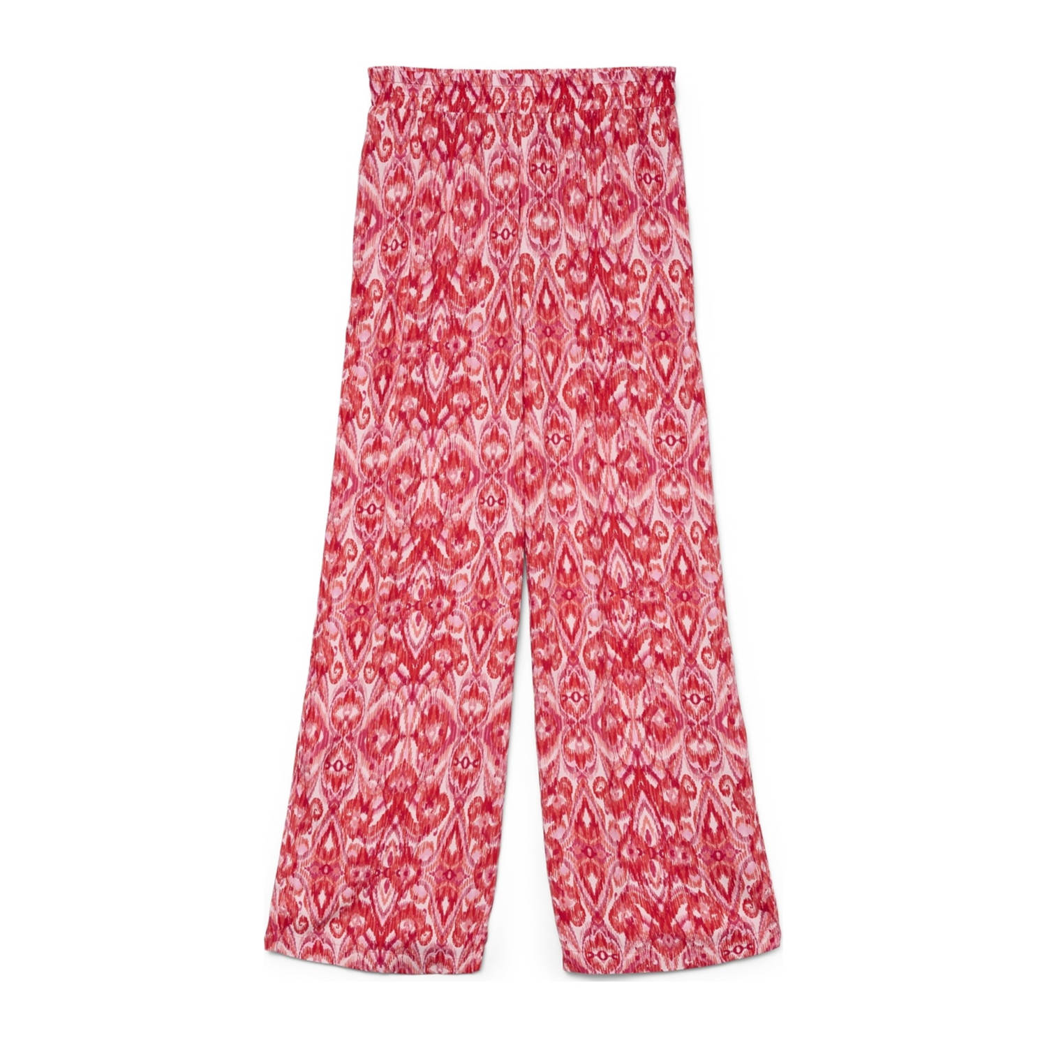 VERO MODA wide leg regular waist casual broek rood