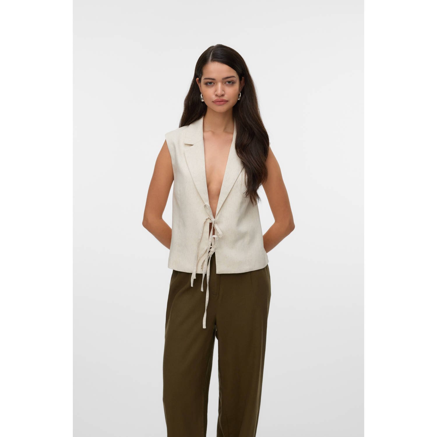 VERO MODA gilet ecru