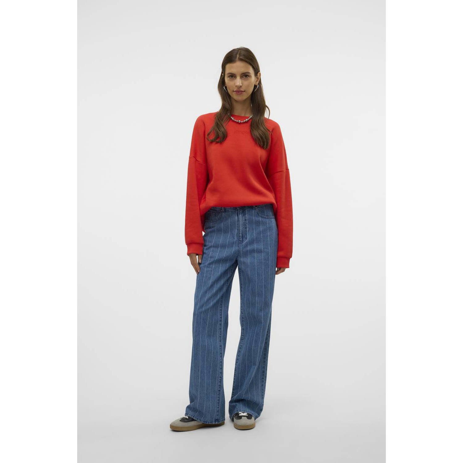 VERO MODA high waist medium blue denim