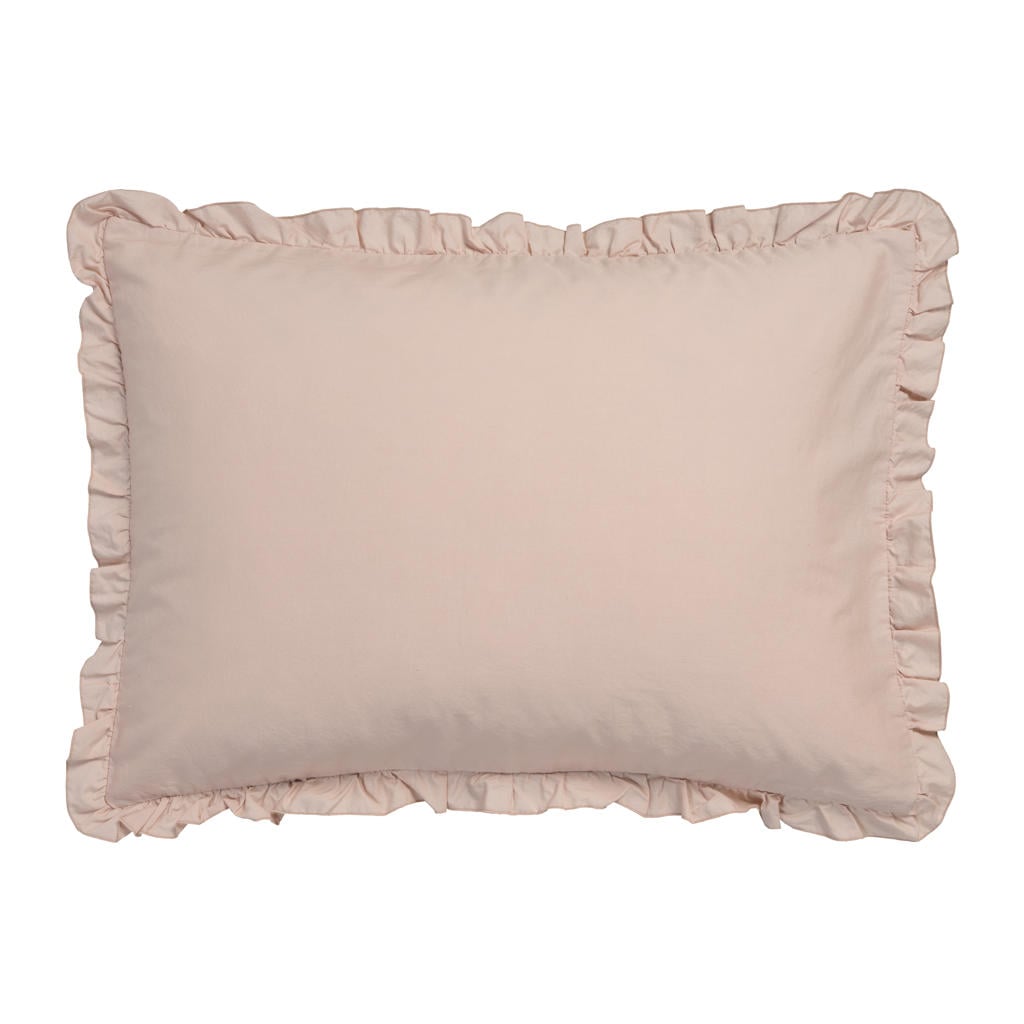 Vandyck kussensloop ruches (roze) (60x70 cm)