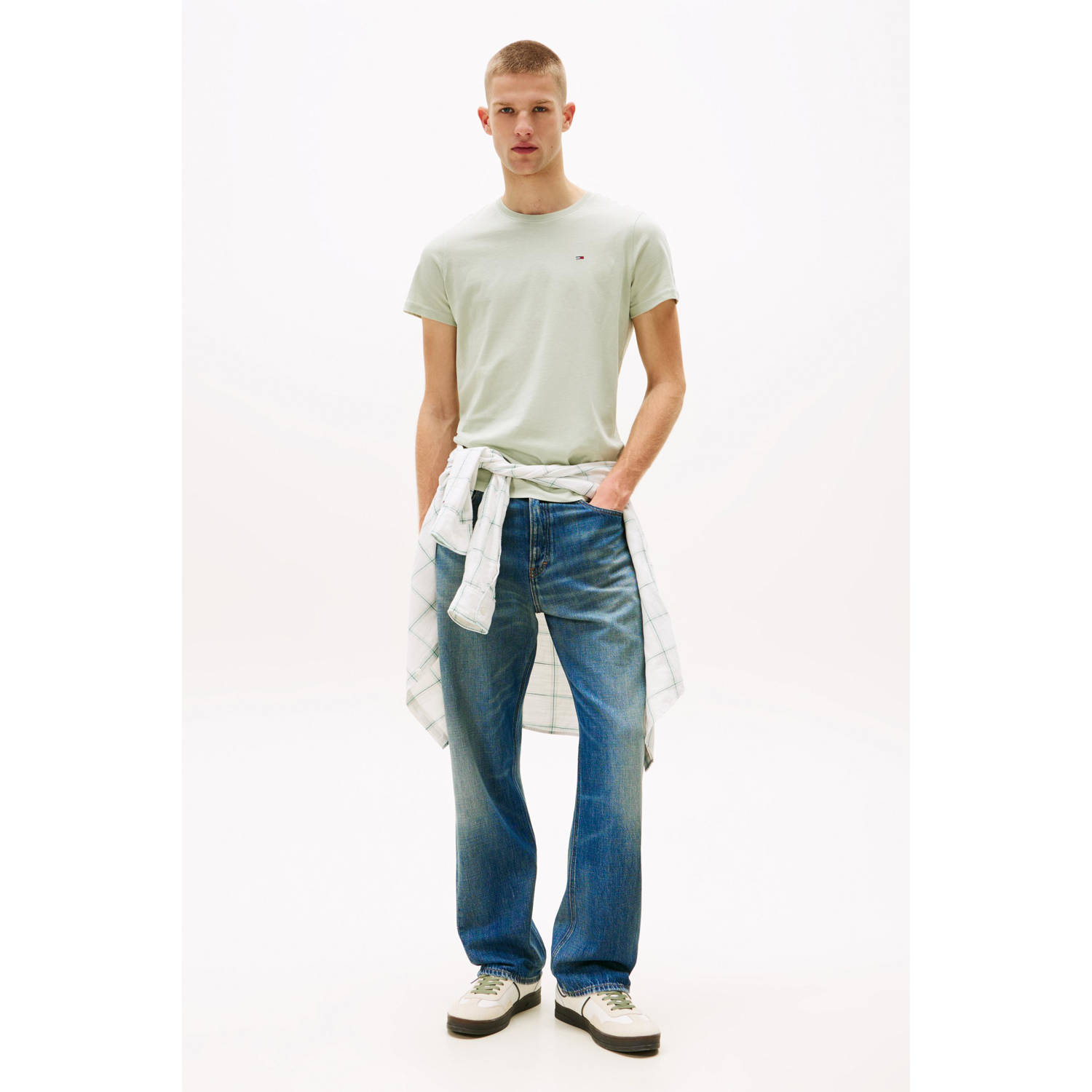 Tommy Jeans T-shirt lichtgroen