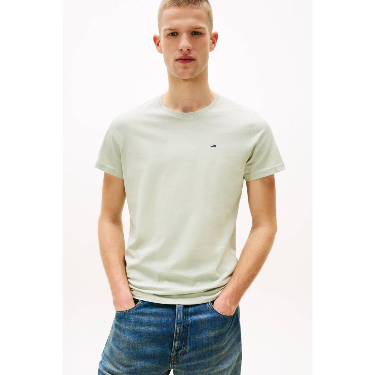 Tommy Jeans T-shirt lichtgroen