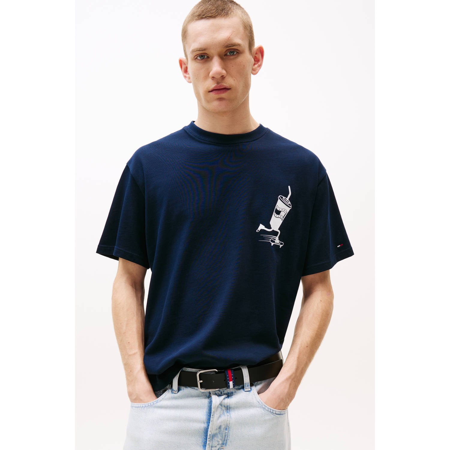 Tommy Jeans Regular fit T-shirt van puur katoen