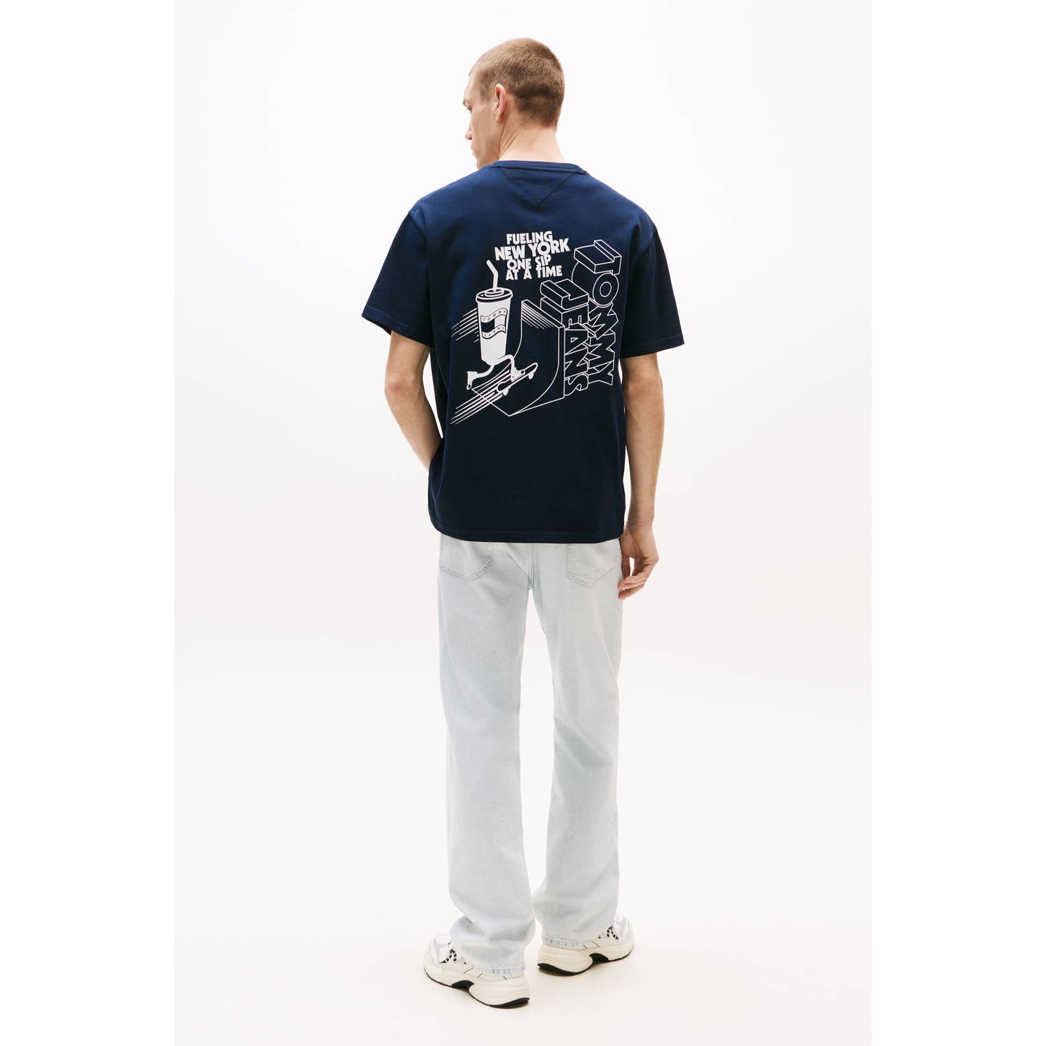 Tommy Jeans T-shirt donkerblauw
