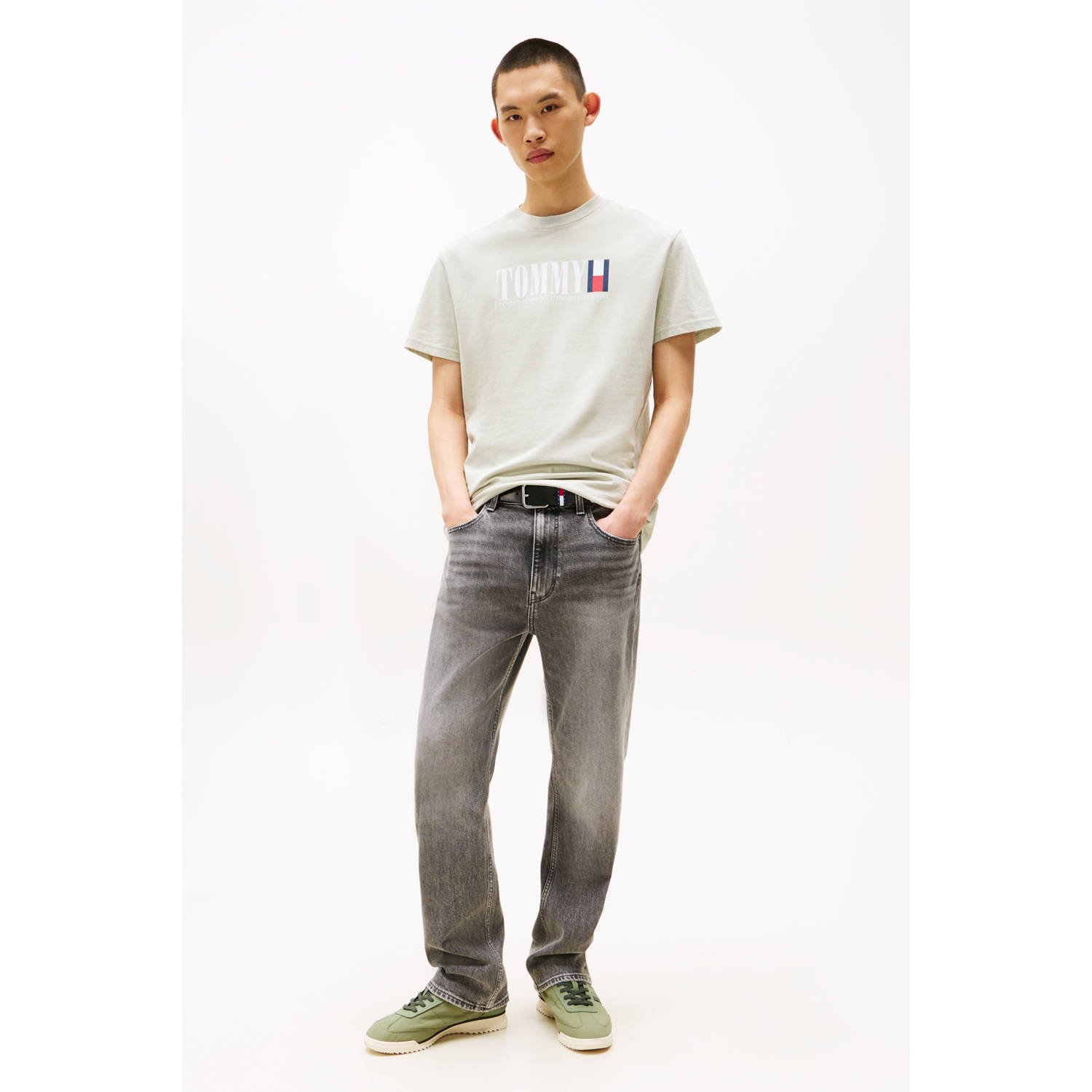 Tommy Jeans T-shirt lichtgroen