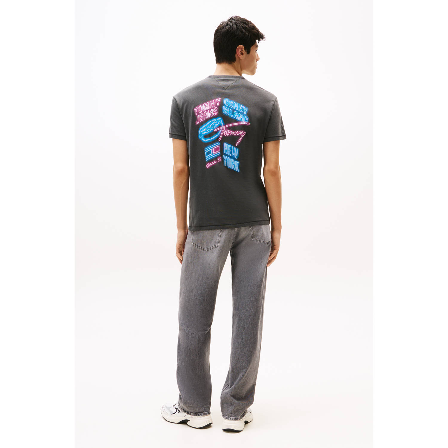 Tommy Jeans T-shirt antraciet