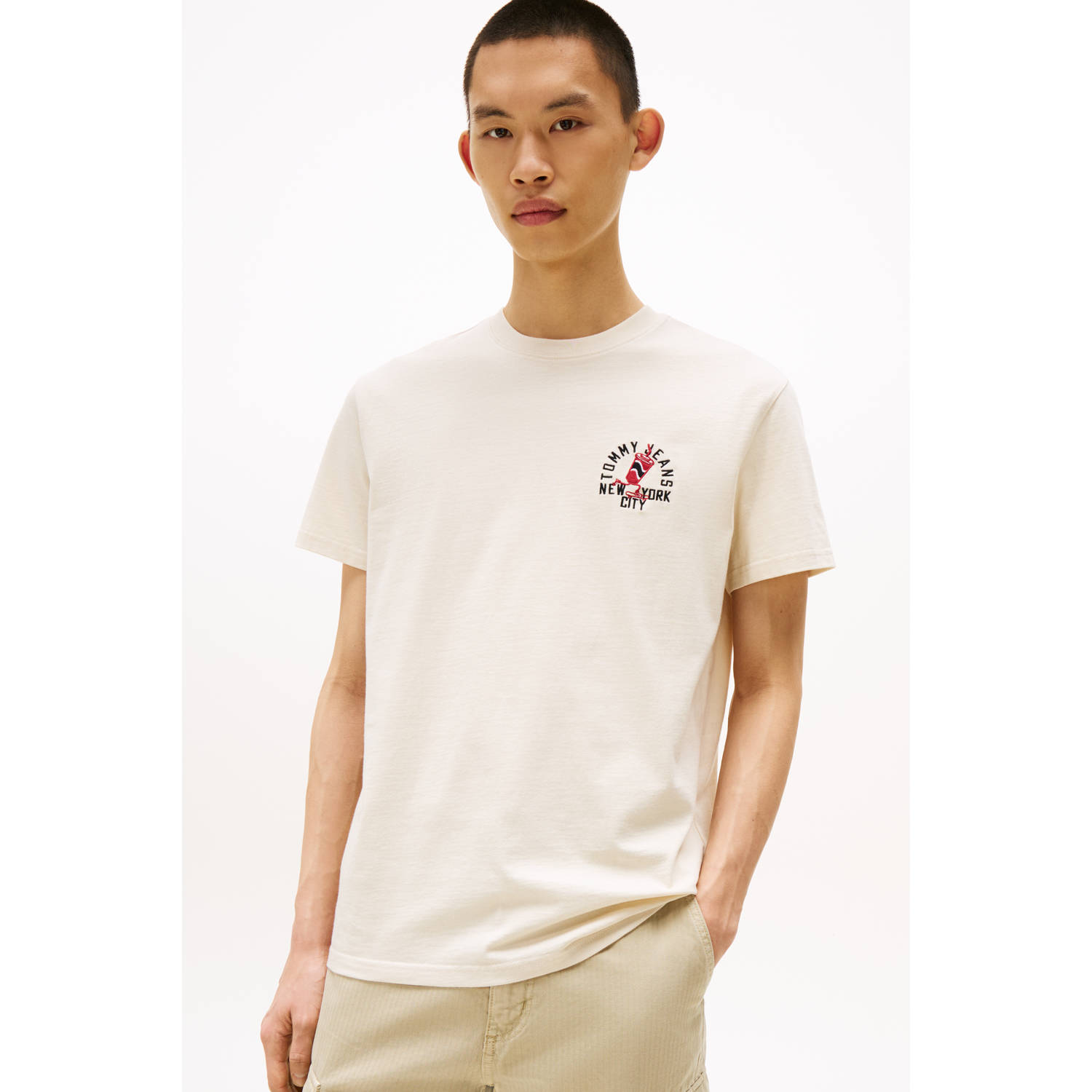 Tommy Jeans T-shirt ecru