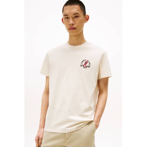 Tommy Jeans T-shirt ecru afbeelding