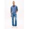 Tommy Jeans slim polo blauw