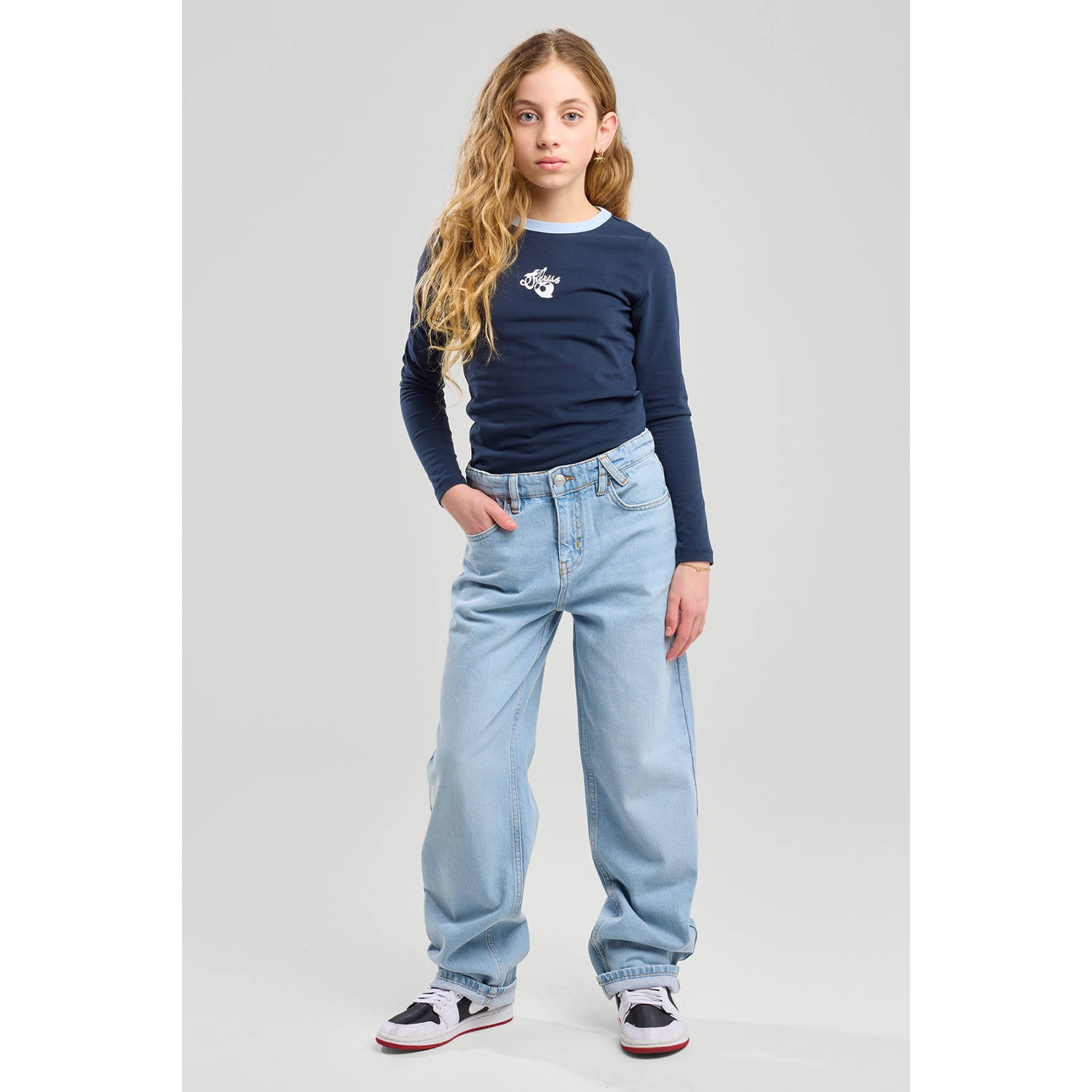 America Today longsleeve donkerblauw