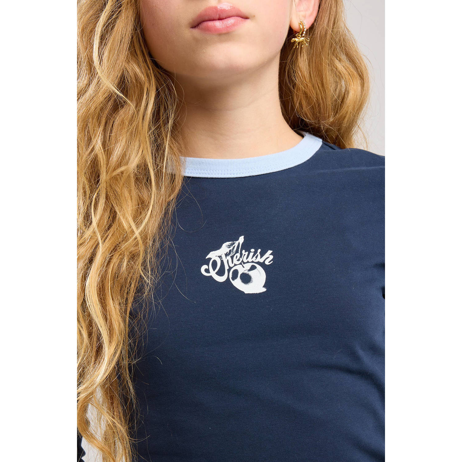 America Today longsleeve donkerblauw