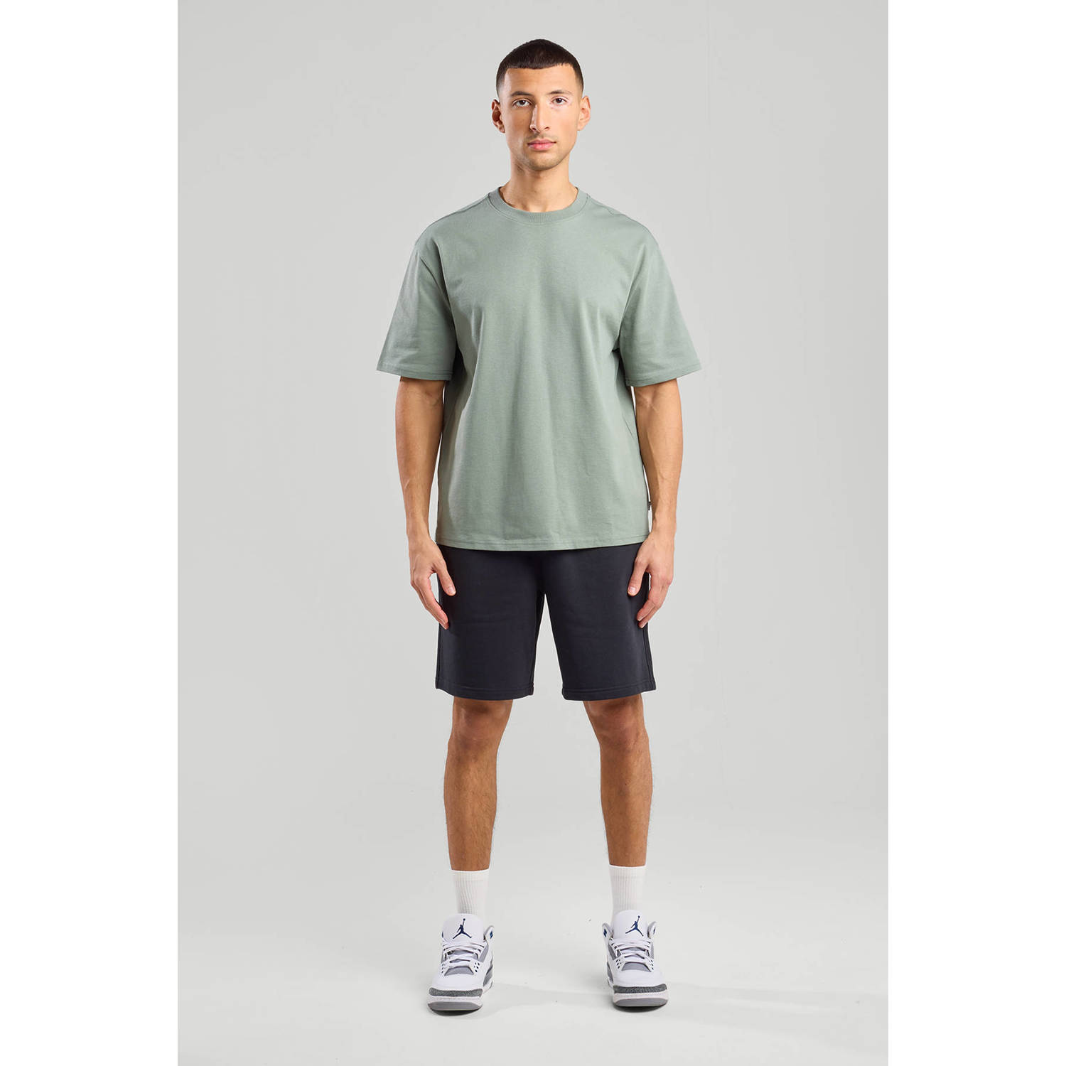 America Today regular sweatshort zwart