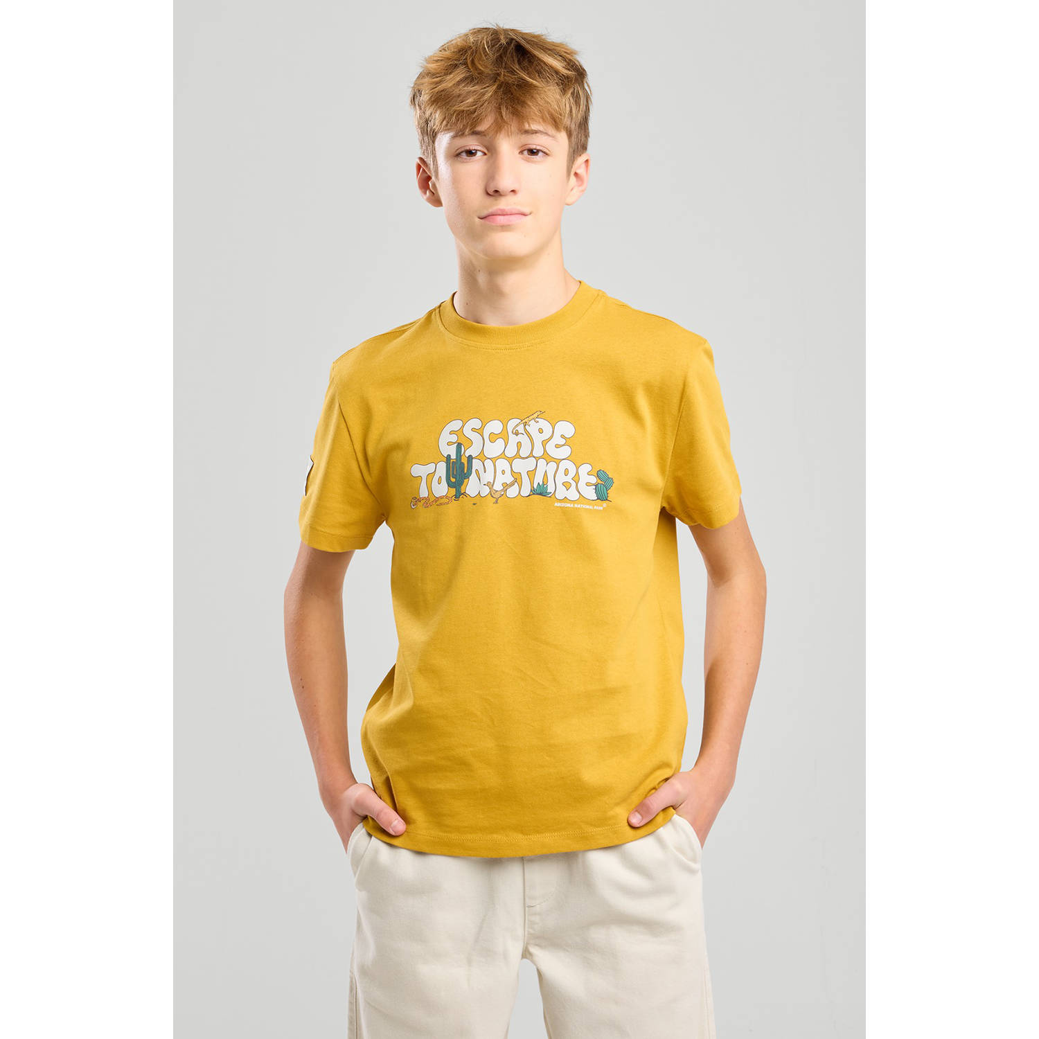 America Today T-shirt geel