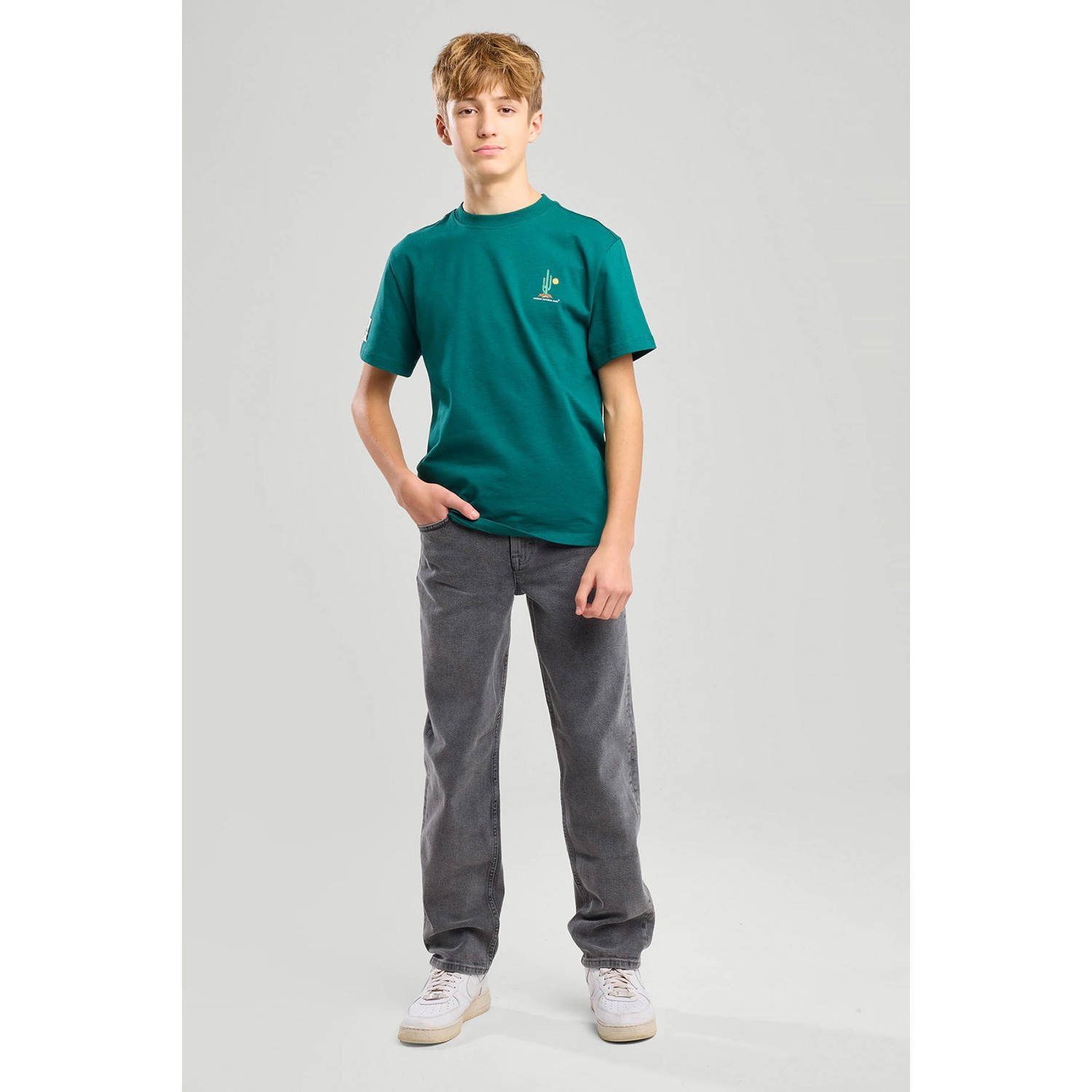 America Today loose  waist grey denim