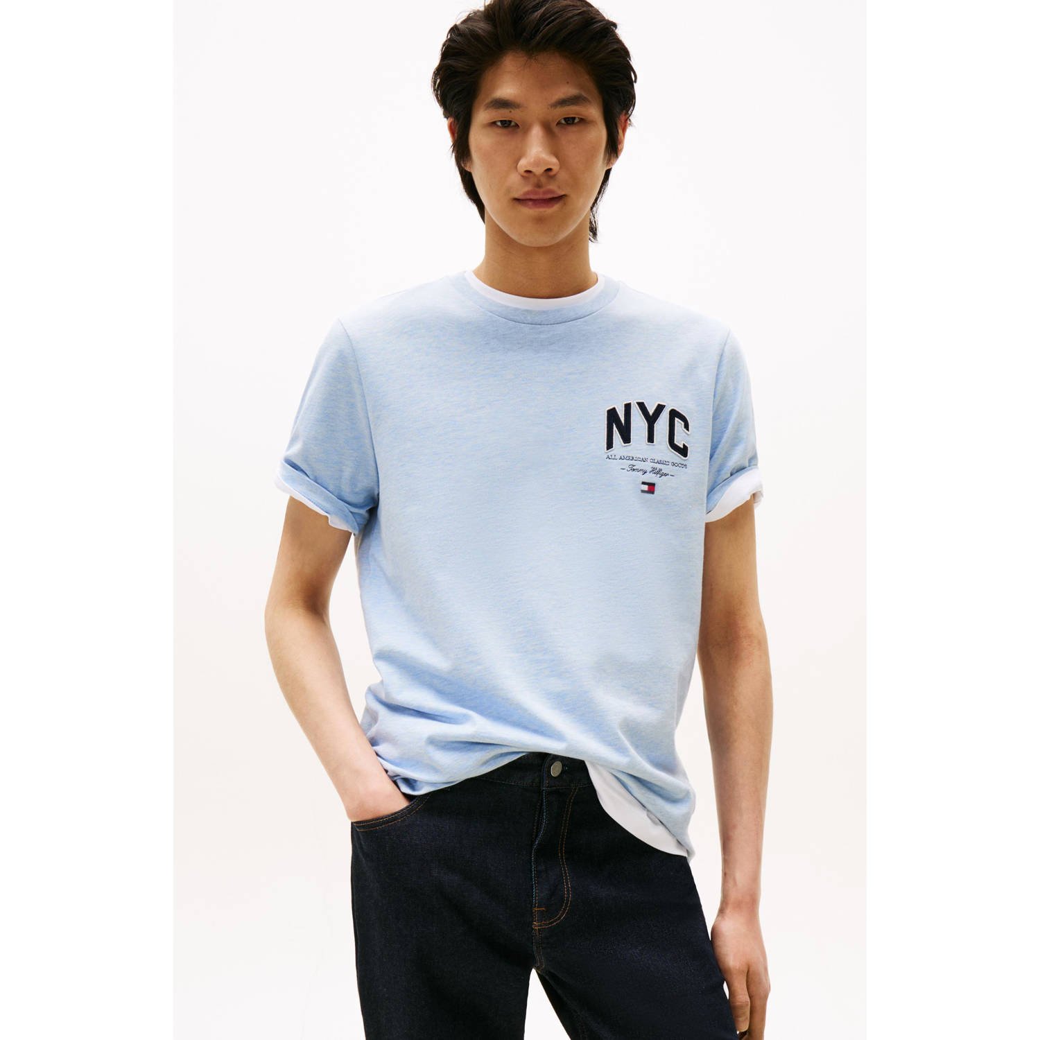 Tommy Hilfiger T-shirt lichtblauw