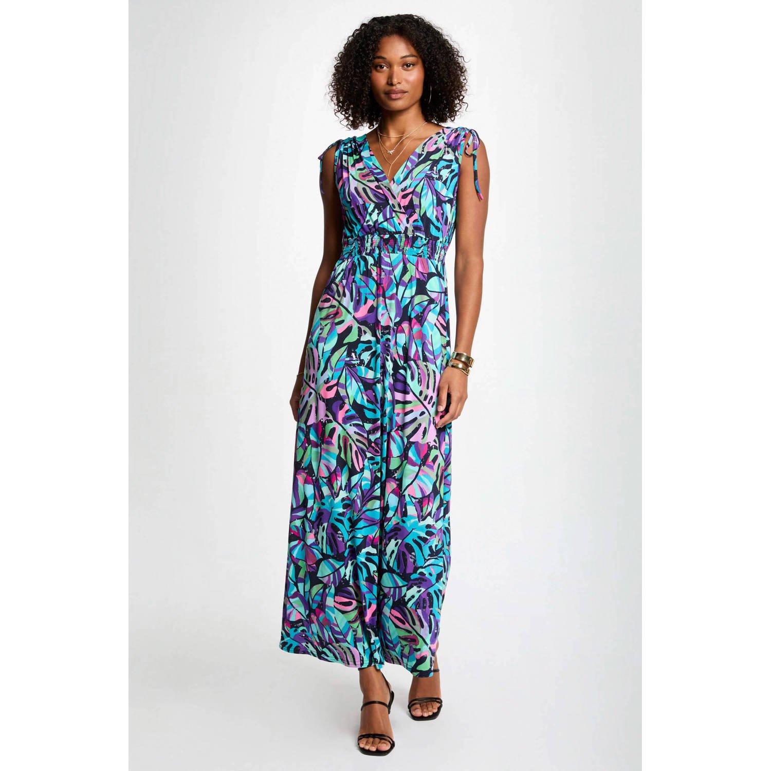 Morgan maxi jurk donkerblauw
