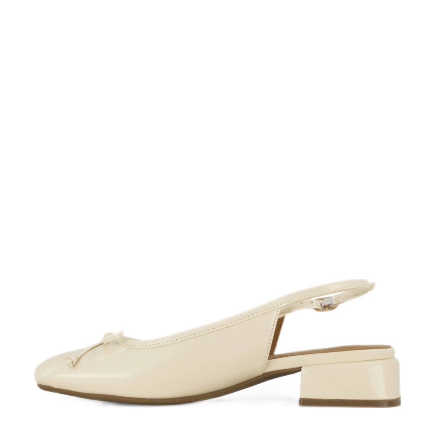 Graceland lak slingback pumps ecru