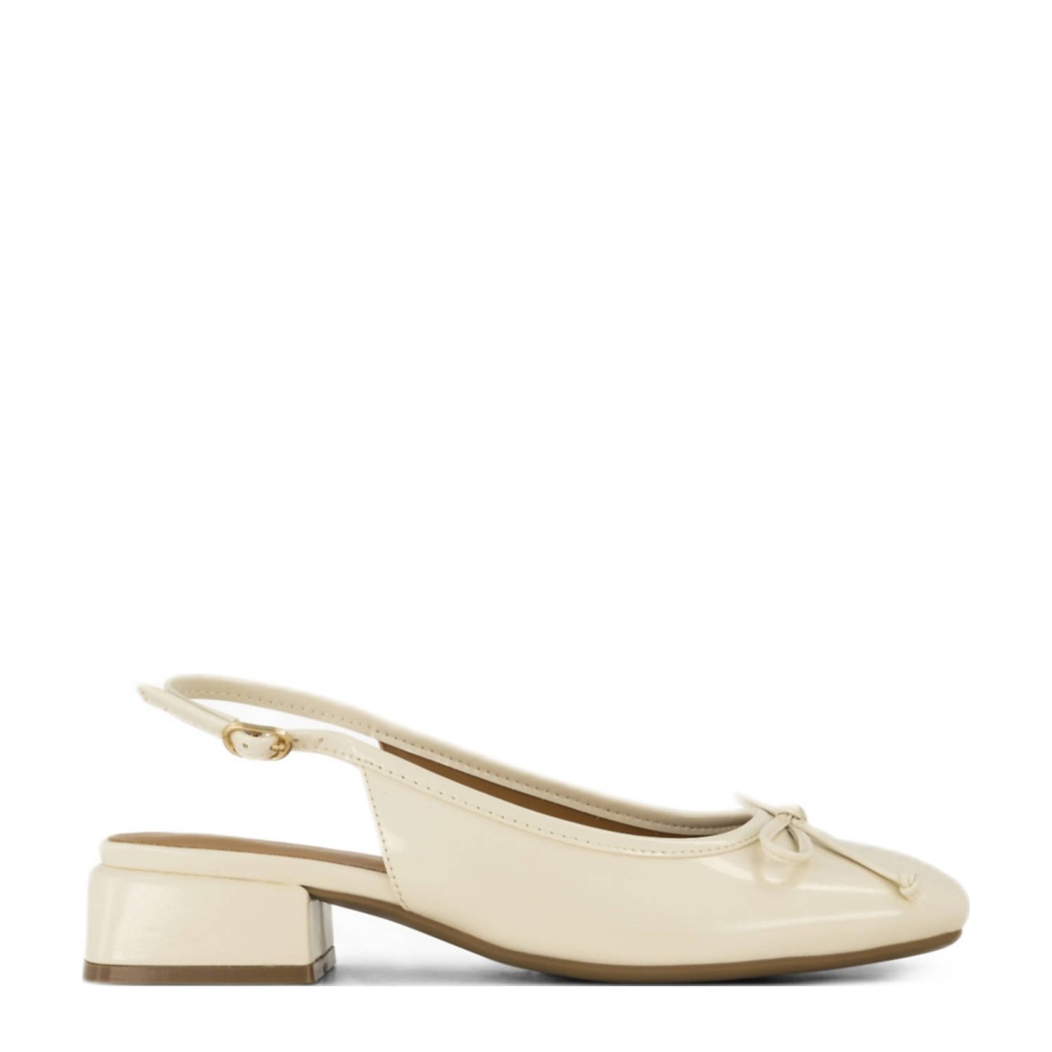 Graceland lak slingback pumps ecru