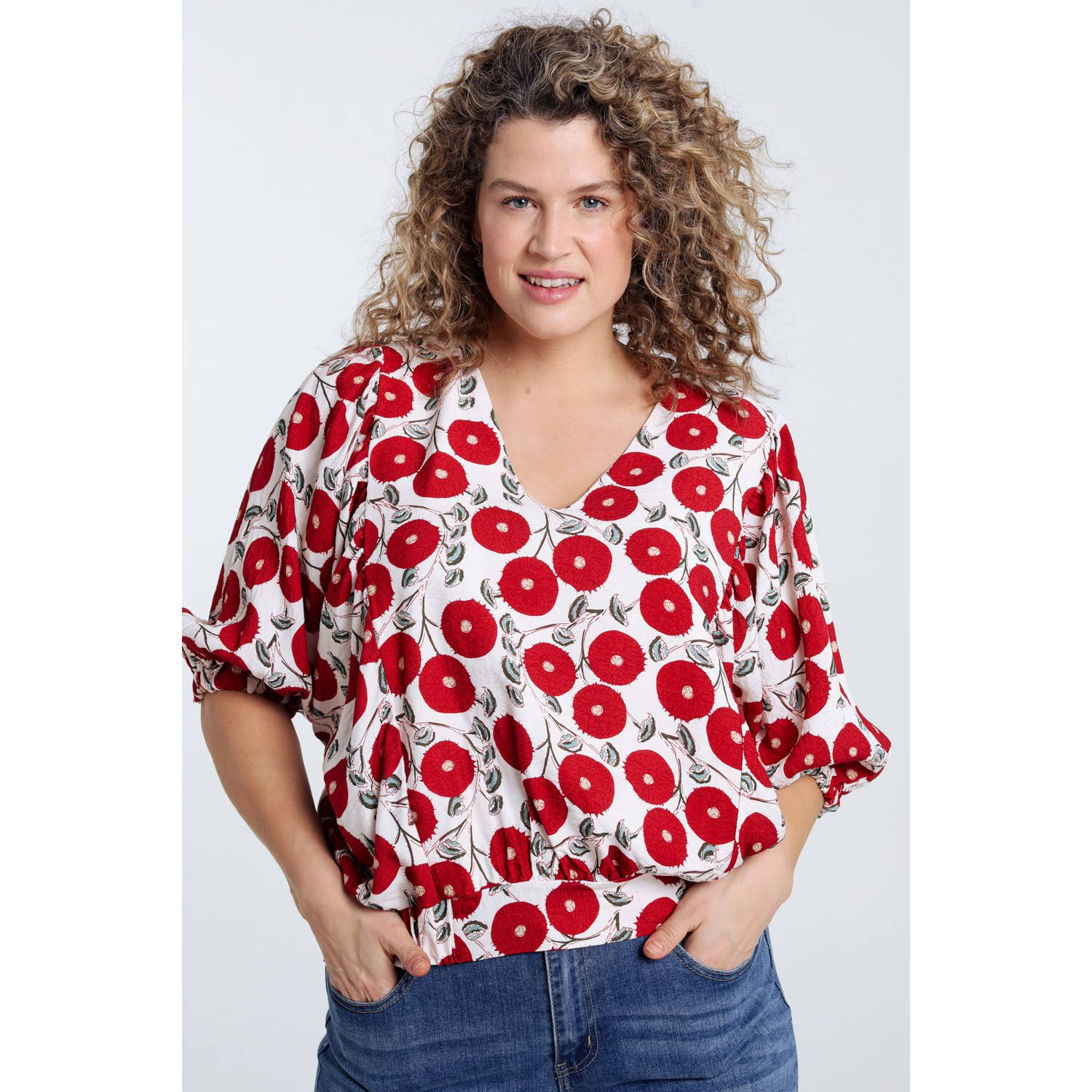 Paprika blousetop roze