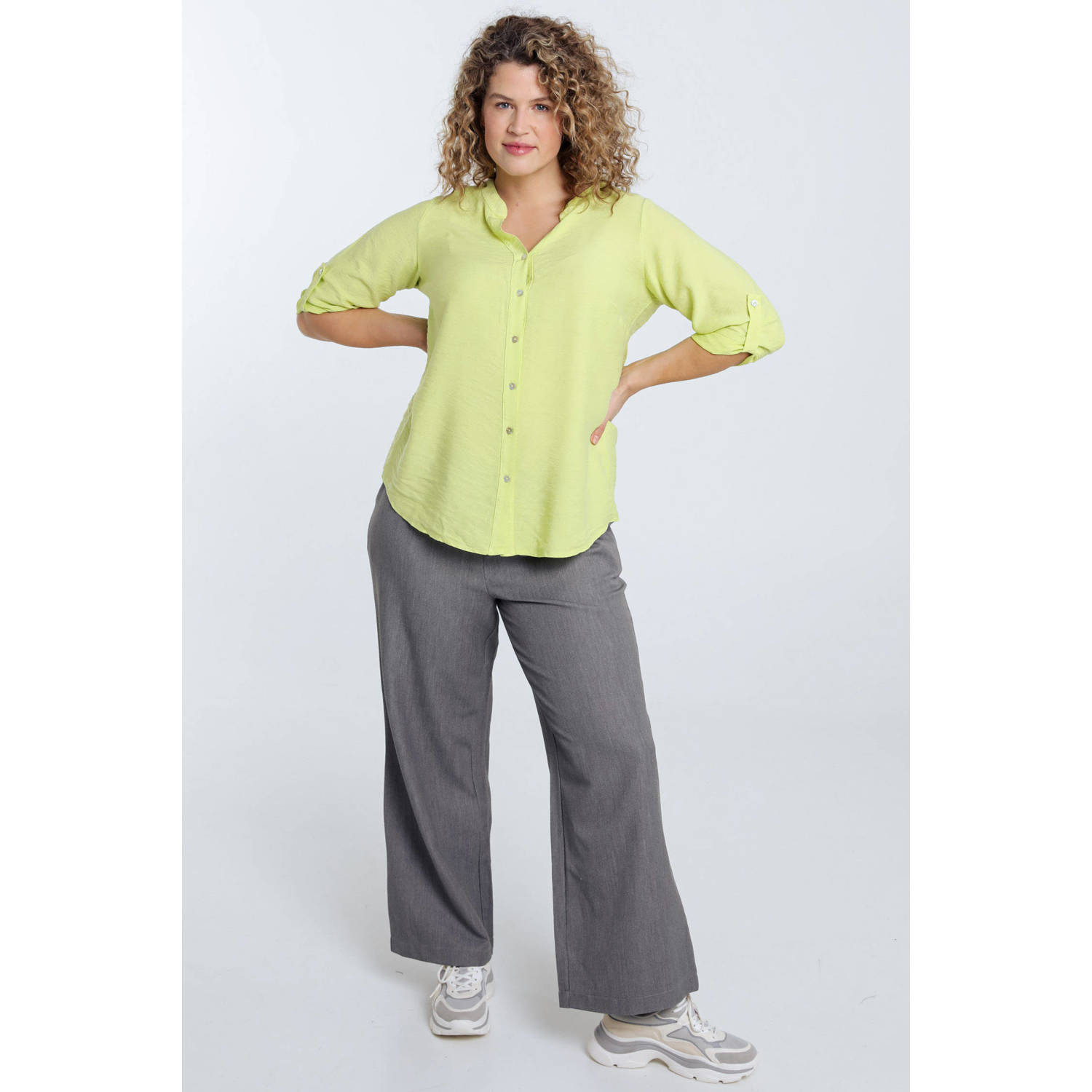 Paprika blouse limegroen