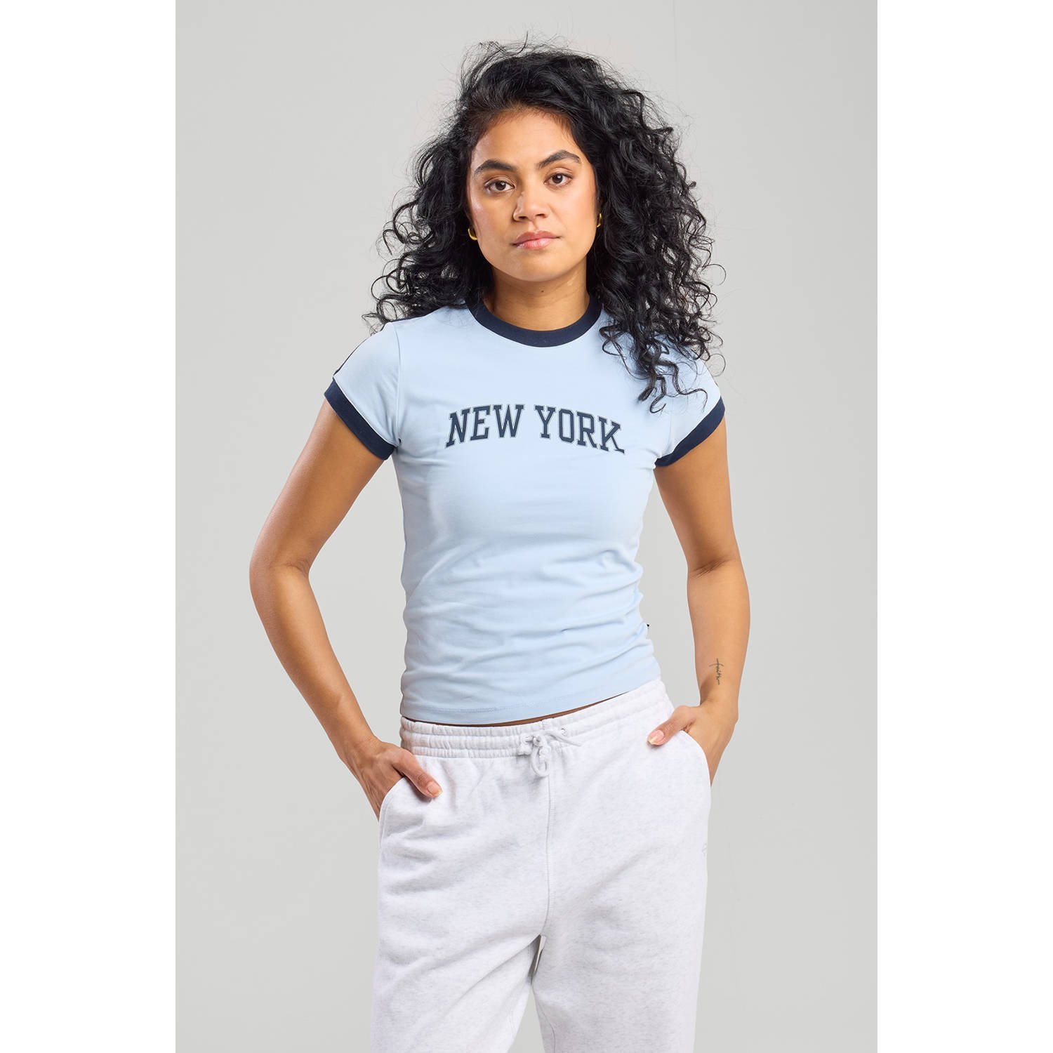 America Today T-shirt lichtblauw
