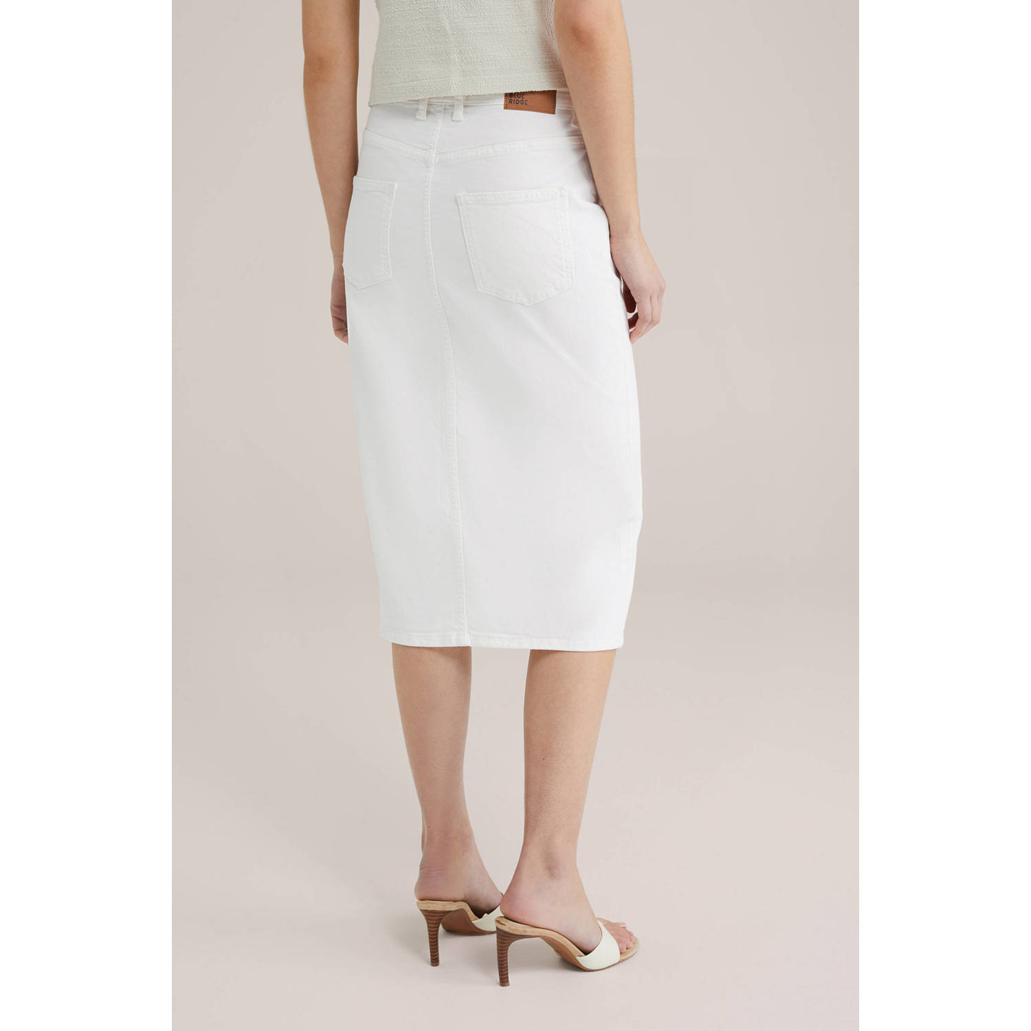 WE Fashion Blue Ridge spijkerrok ecru