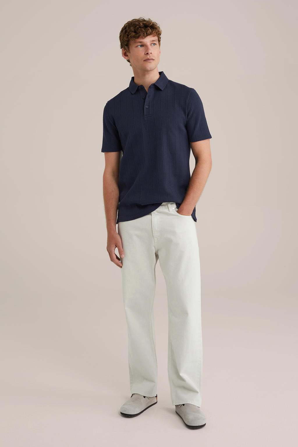 WE Fashion Blue Ridge loose fit jeans moonbeam