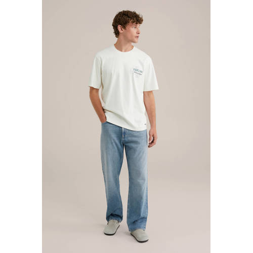 WE Fashion Blue Ridge loose fit jeans mid blue afbeelding