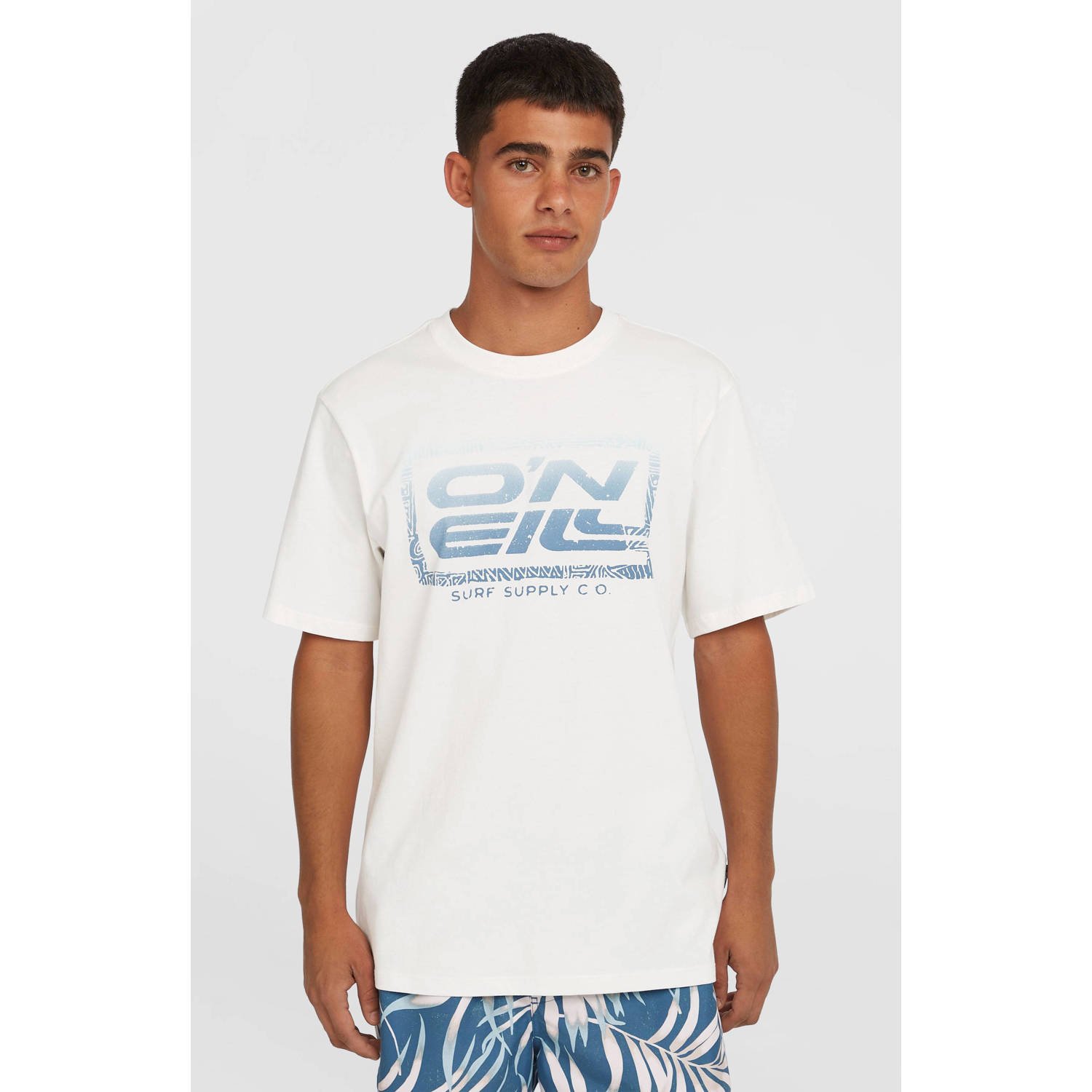 O'Neill T-shirt wit blauw