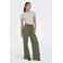 JDY linnen high waist casual broek groen