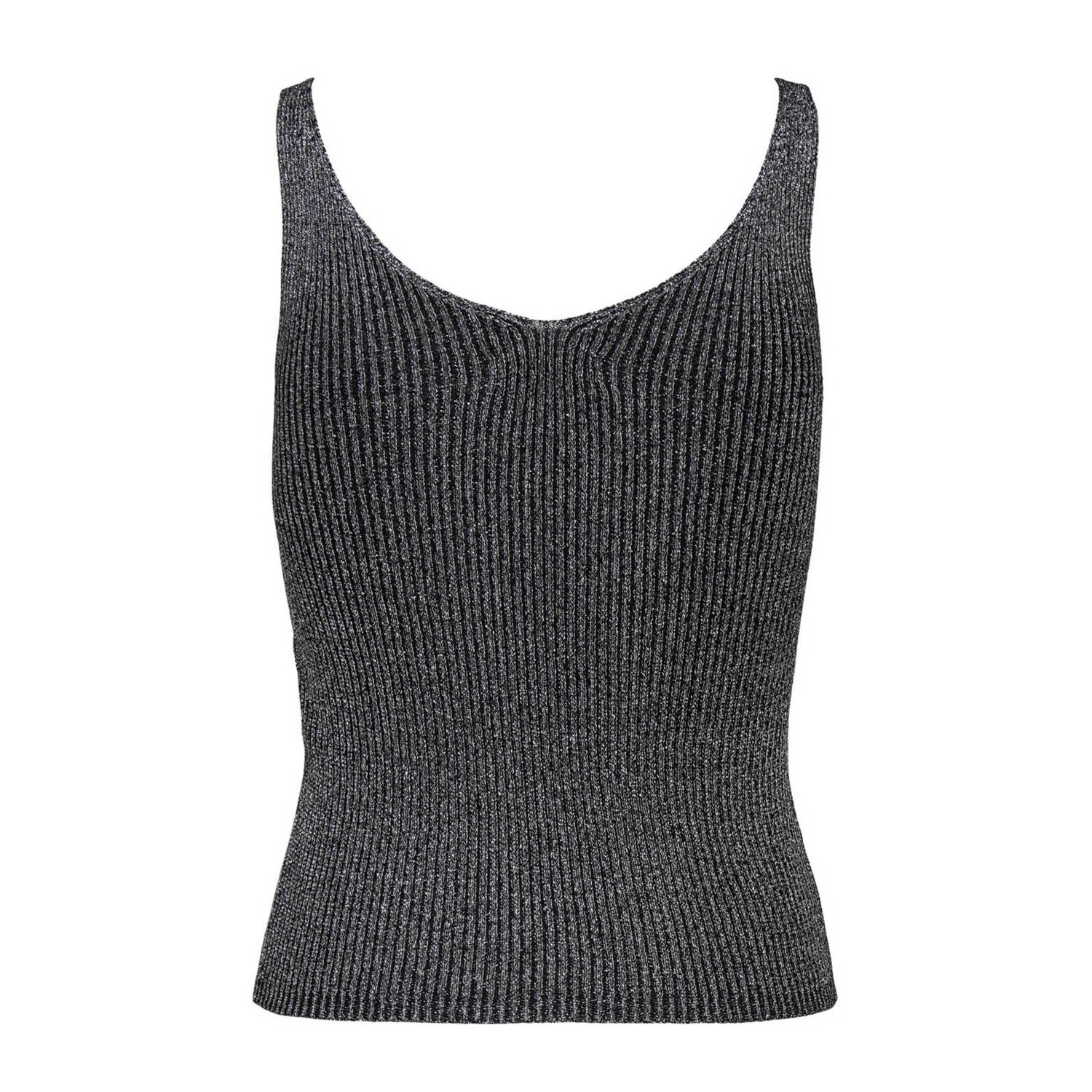JDY top zwart gebreid