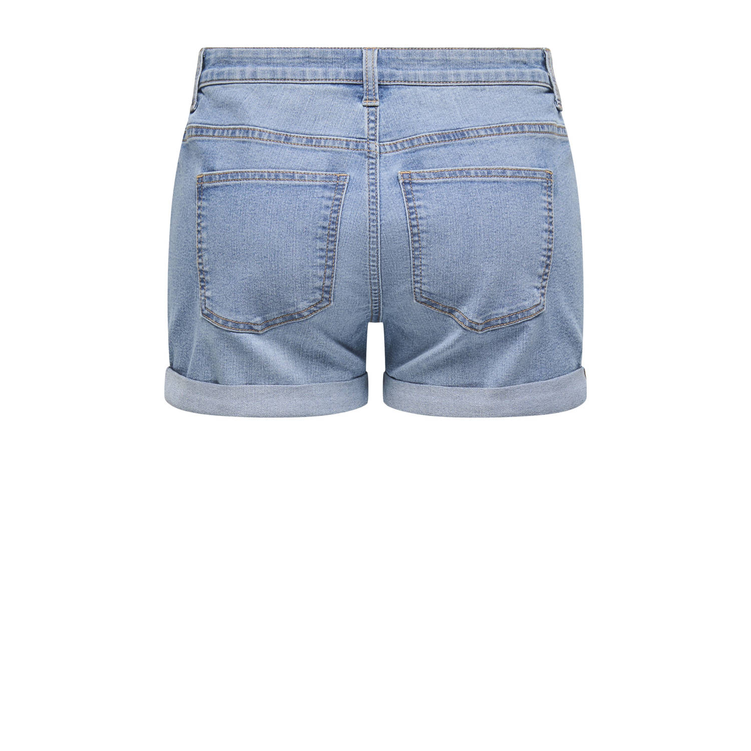 JDY denim slim regular waist denim short light blue denim
