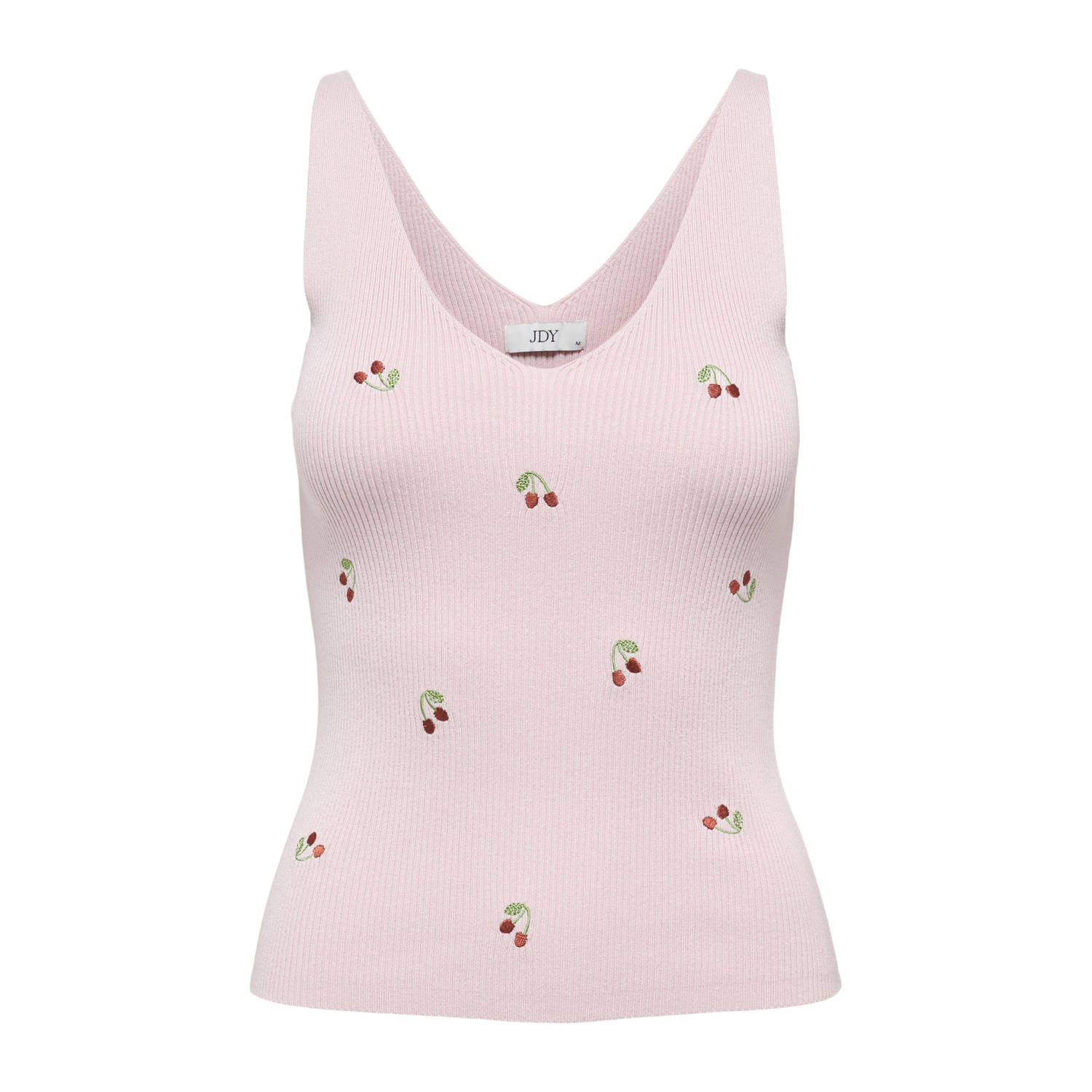 JDY mouwloze top lichtroze