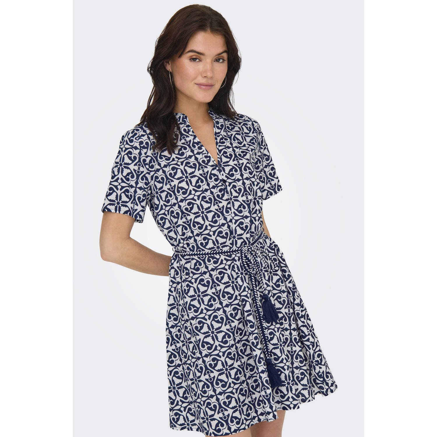 JDY blousejurk donkerblauw