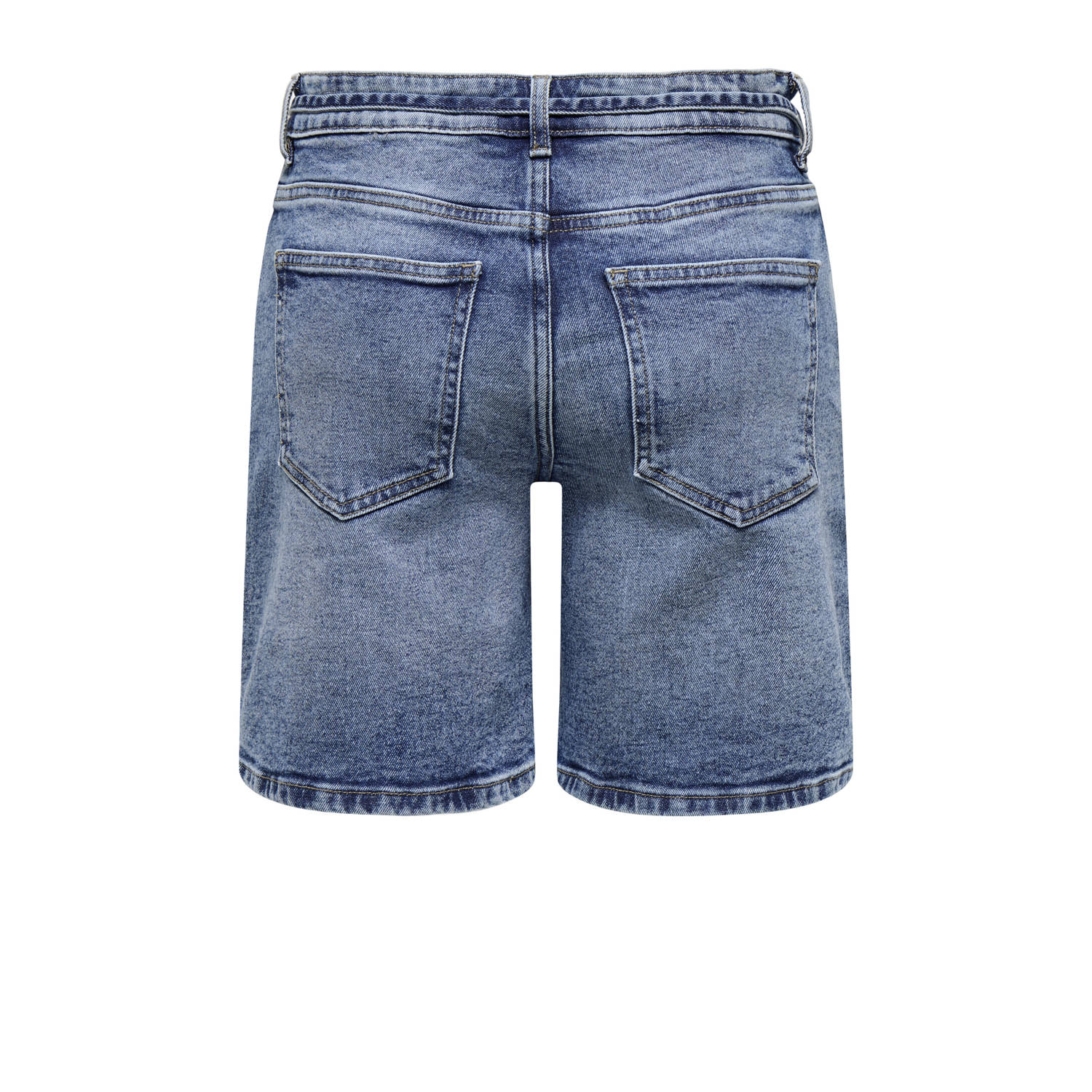 JDY denim rechtvallend regular waist denim short dark blue denim