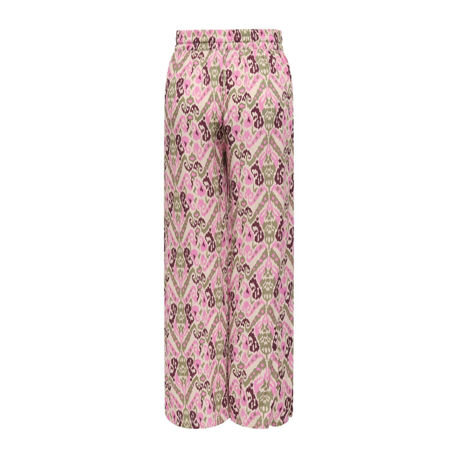 JDY wide leg regular waist broek roze
